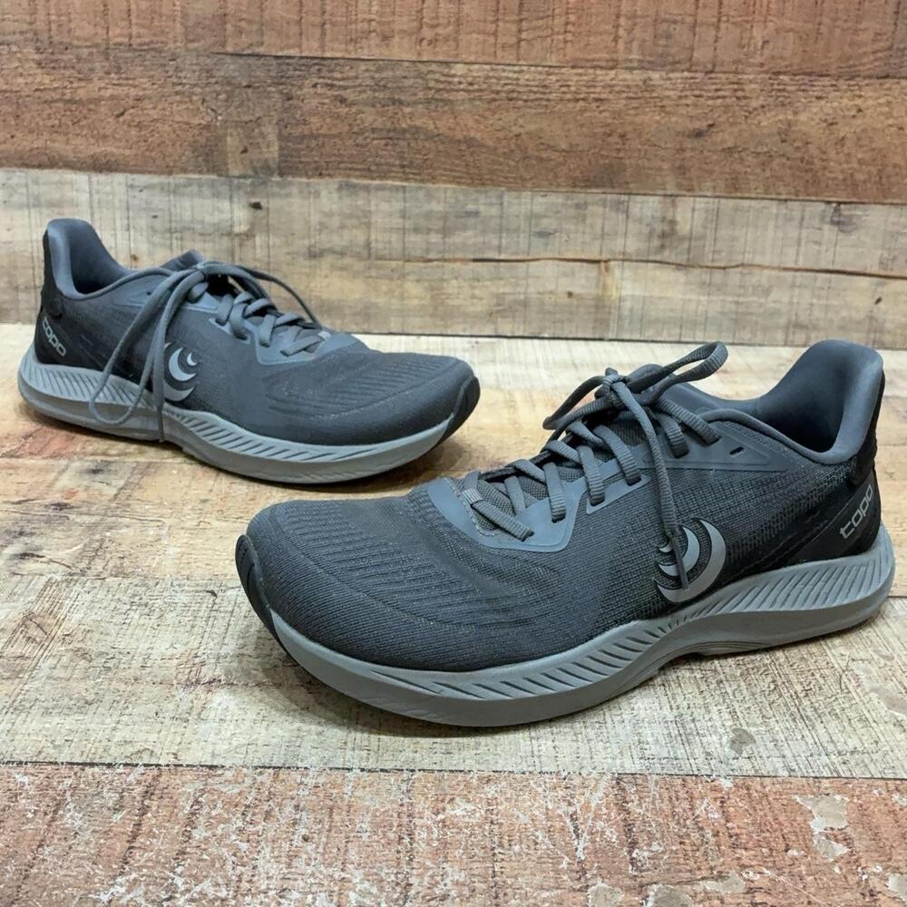 Topo Athletic Fli-Lyte 6 Shoes Womens Size 9.5 41 Gray Mesh Running Sneaker